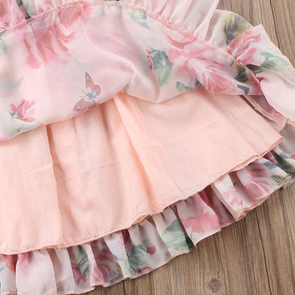 Adorable Baby Girls Clothes: Flower Puff Sleeves a-Line Dress for Holiday Parties for Baby Girls