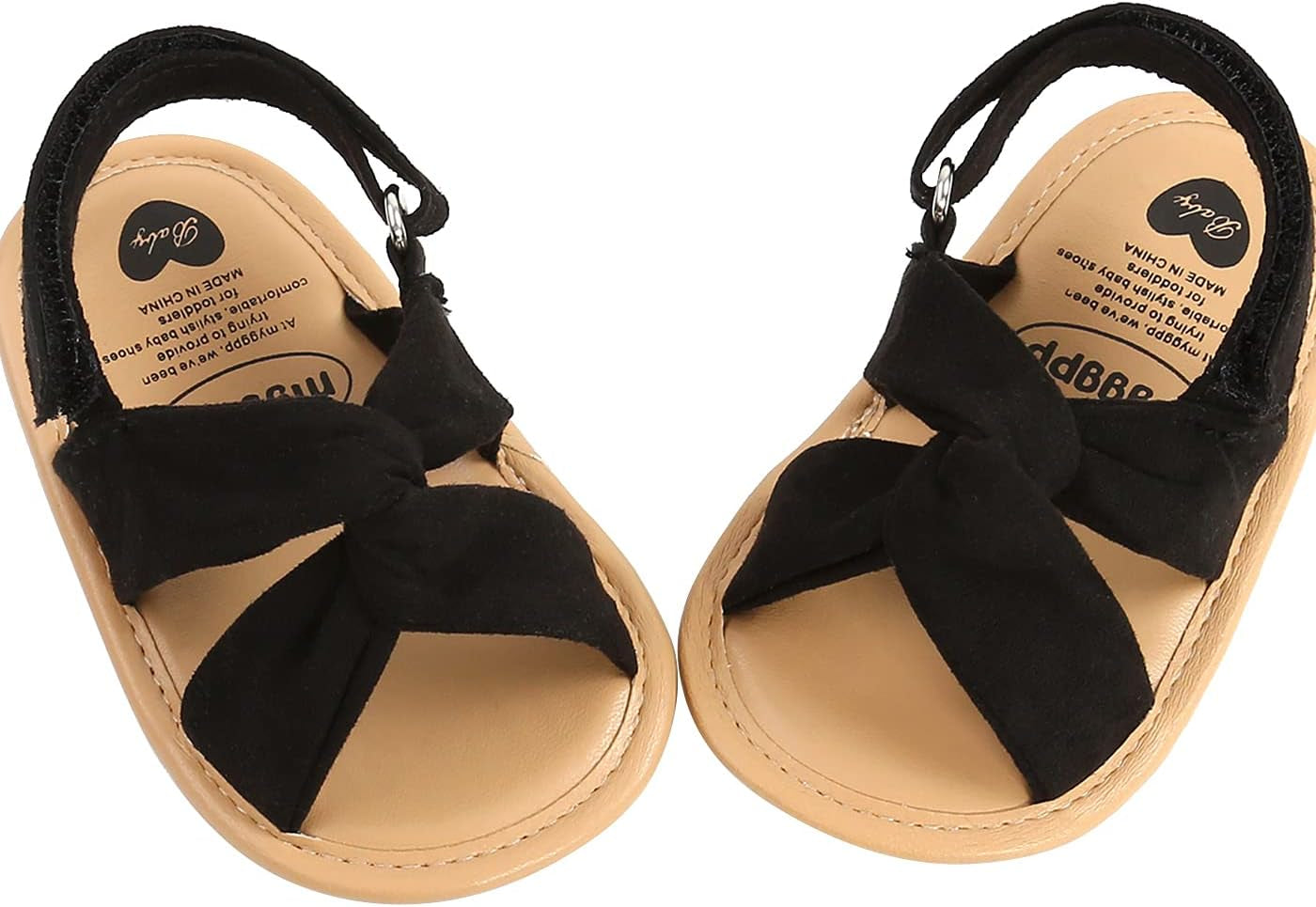 Prewalker Infant Girls' Breathable Summer Sandals in a Basic Style with a Solid Color and Soft Sole